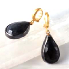 Safir Doğaltaşlı Gümüş Küpe