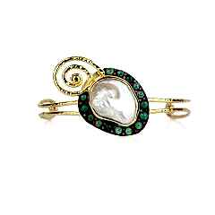 Lux Seri İnci & Zümrüt Bileklik