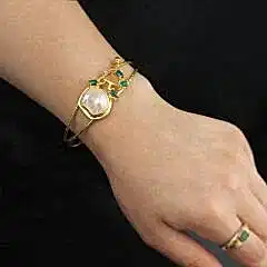 Lux Seri İnci & Oniks Bileklik