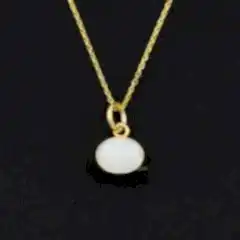 Adeline Serisi Aytaşı Doğaltaşlı Gümüş Kolye