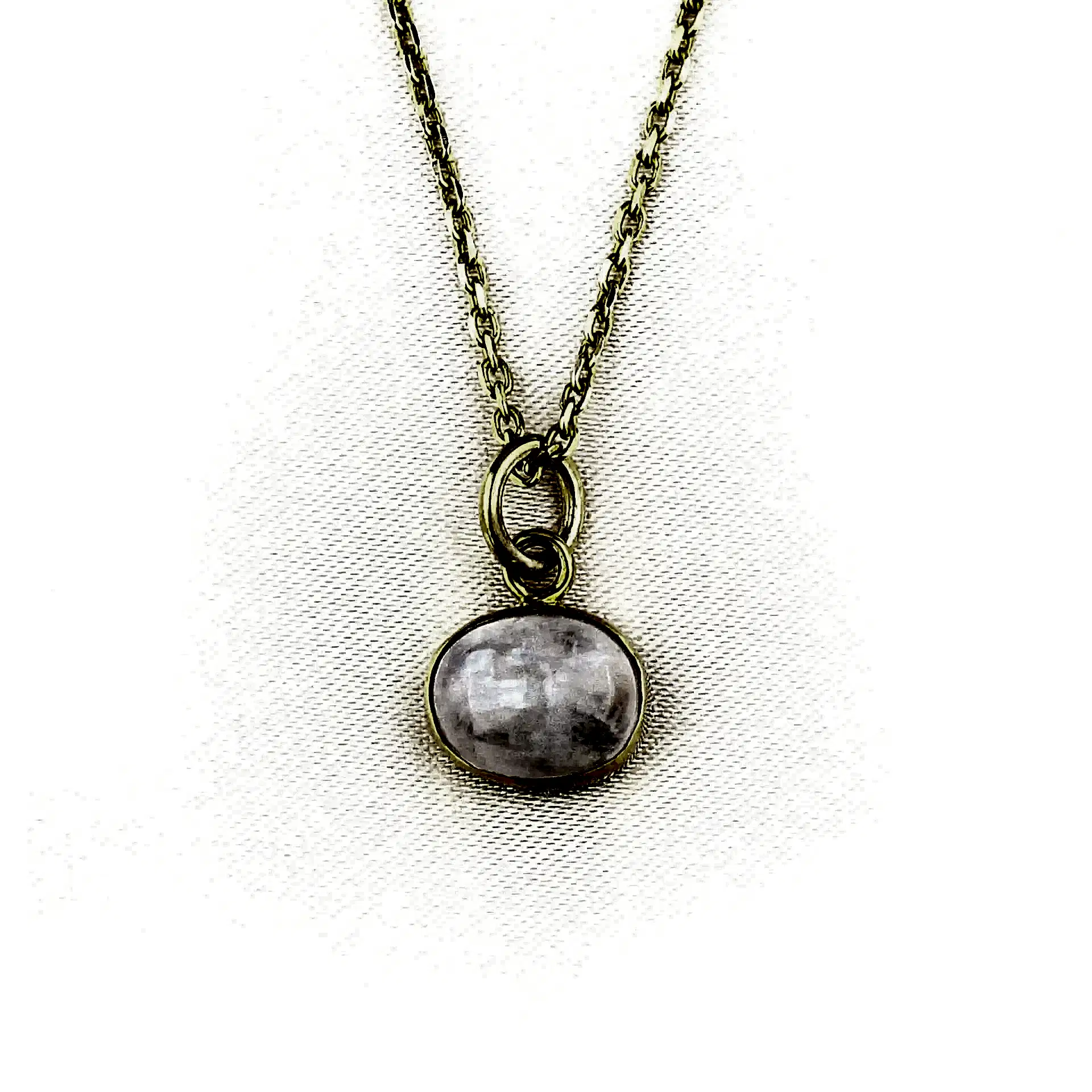 Adeline Serisi Aytaşı Doğaltaşlı Gümüş Kolye