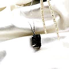 Ham Akuamarin Doğaltaşlı Gümüş Kolye