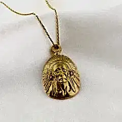 Kızıl Derili Elmas Doğaltaşlı Gümüş Kolye