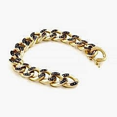 Elmas Unisex Zincir 925 Ayar Gümüş Bileklik