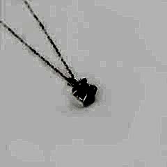 Ham Turmalin Doğaltaşlı Gümüş Kolye