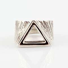 Triangle Erkek Gümüş Yüzük