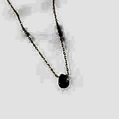 Dori Serisi Damla Turmalin Doğaltaşlı Minimal Kolye