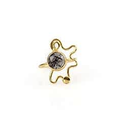 Asta Serisi Rutil Kuvars Doğaltaşlı Yüzük