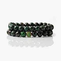 Zümrüt Doğal Taşlı Ruh Eşi Bileklikler