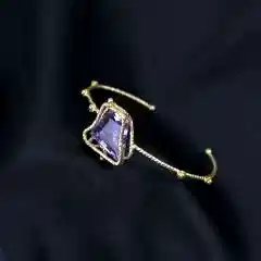 Özel Tasarım Ametist Gümüş Bileklik