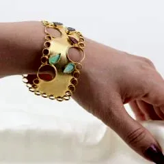 Özel Tasarım Garnet ve Oniks Bileklik