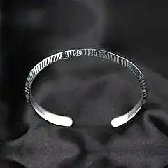 Vintage Model Gümüş Erkek Bileklik