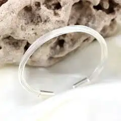 Tel Model Erkek Gümüş Bileklik