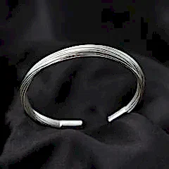 Tel Model Erkek Gümüş Bileklik