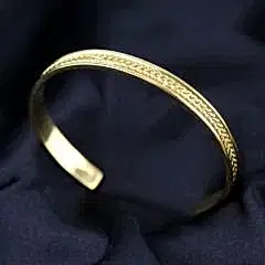 Örgü Model Erkek Gümüş Bileklik