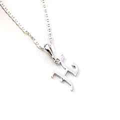 Gümüş Harflı Kolye Ucu