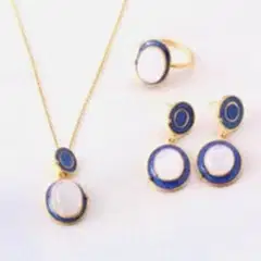 Aytaşı Doğaltaşlı Mineli Gümüş Set