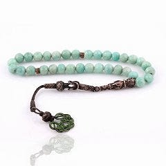 Amazonit Doğal Taşlı Tesbih