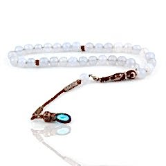 Aytaşı Doğaltaşlı Gümüş Püsküllü Tesbih