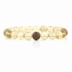 Limon Kuvars Doğal Taşlı Bileklik