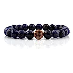 Safir Doğal Taşlı Bileklik