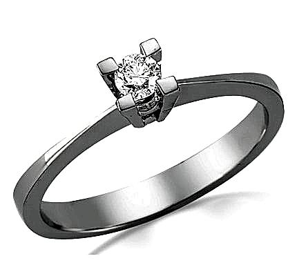 0,15 ct G VS Color  Sertifikalı Tektaş Pırlanta Yüzük