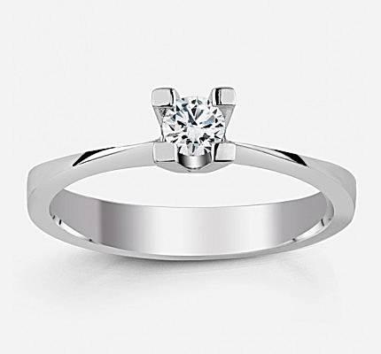 0,20 ct G Sl Color Sertifikalı Tektaş Pırlanta Yüzük