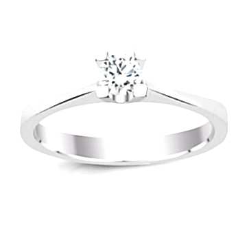 0,30 ct G Sl Color Sertifikalı Tektaş Pırlanta Yüzük