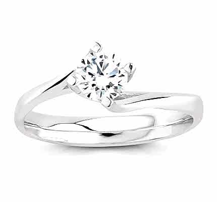 0,50 ct G VS Color HRD Ya da GIA Sertifikalı Tektaş Pırlanta Yüzük