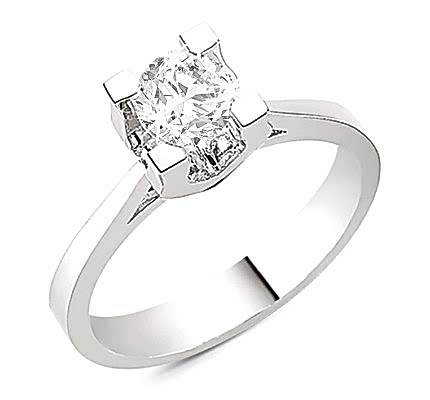 1,00 ct G VS Color HRD Ya da GIA Sertifikalı Tektaş Pırlanta Yüzük