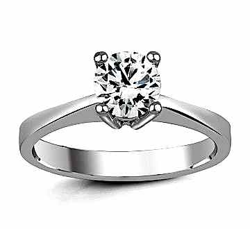 1,00 ct H Sl Color HRD Ya da GIA Sertifikalı Tektaş Pırlanta Yüzük