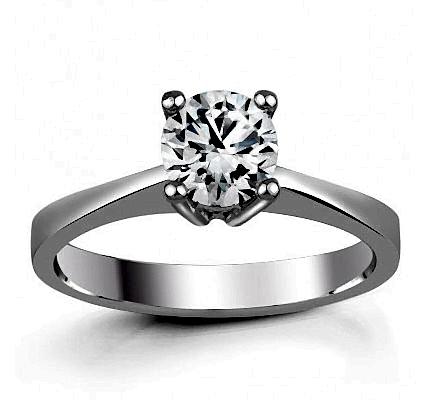 1,00 ct H Sl Color HRD Ya da GIA Sertifikalı Tektaş Pırlanta Yüzük