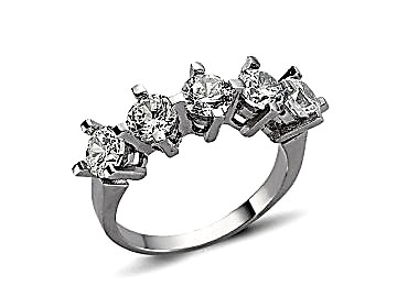 14 Ayar Pırlanta Beştaş Yüzük 1,50 ct