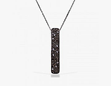 18 Ayar Konyak Ve Beyaz Pırlantalı Kolye 18 Ayar Konyak Ve Beyaz Pırlantalı Kolye