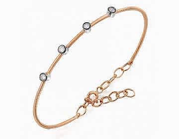 18 Ayar Pırlanta Kelepçe Bileklik 0,17 Ct