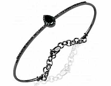 18 Ayar Zümrütlü Pırlanta Kelepçe Bileklik 0,57 Ct