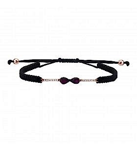 Damla Yakutlu Ve Pırlantalı İpli Bileklik