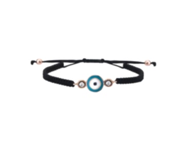 Elmas Nazar Boncuğu İpli Bileklik