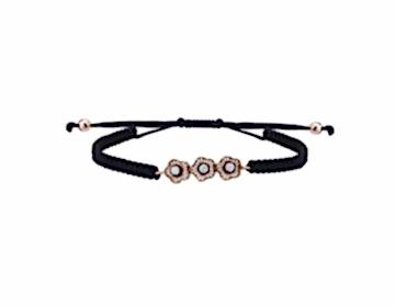 Elmas Üçlü Tohum İpli Bileklik