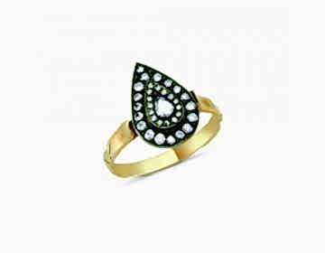 Elmaslı Damla Yüzük Elmaslı Damla Yüzük