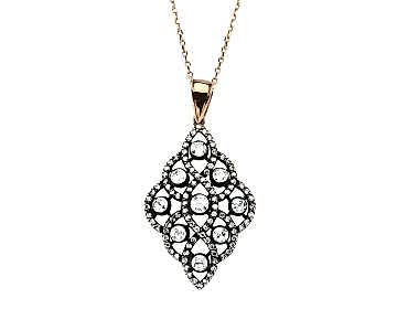 Elmaslı Pırlantalı Kolye 8 Ayar Elmaslı Pırlantalı Kolye 8 Ayar