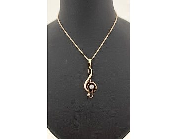 Elmaslı Sol Anahtarı Kolye Elmaslı Sol Anahtarı Kolye