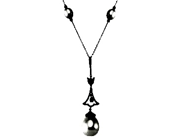 İnci,Pırlanta ve Zümrüt Kolye