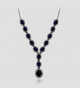 Pırlantalı Safir Gerdanlık 6,85 Ct Pırlantalı Safir Gerdanlık 6,85 Ct