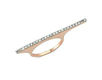 Pırlantalı Çubuk Yüzük Pırlantalı Çubuk Yüzük