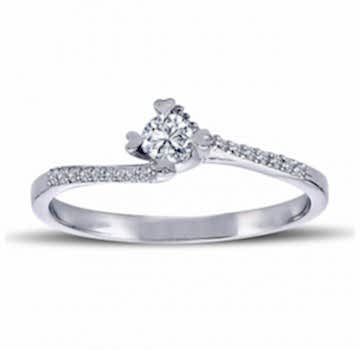 Tektaş Pırlanta Yüzük 0,32 ct G Sl Color  Sertifikalı 