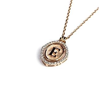 Pırlantalı Harf Kolye Pırlantalı Harf Kolye