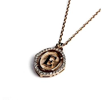 Pırlantalı Harf Kolye