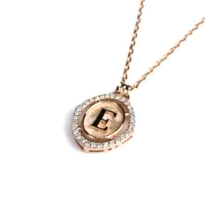 Pırlantalı Harf Kolye