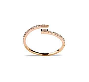 Pırlata Baget Taşlı Yaylı Yüzük